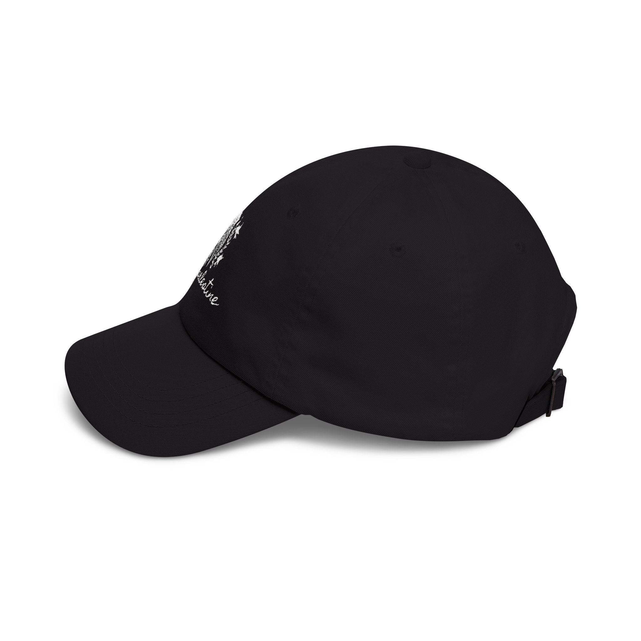 Eman's Free Palestine Embroidered Cap (Black)