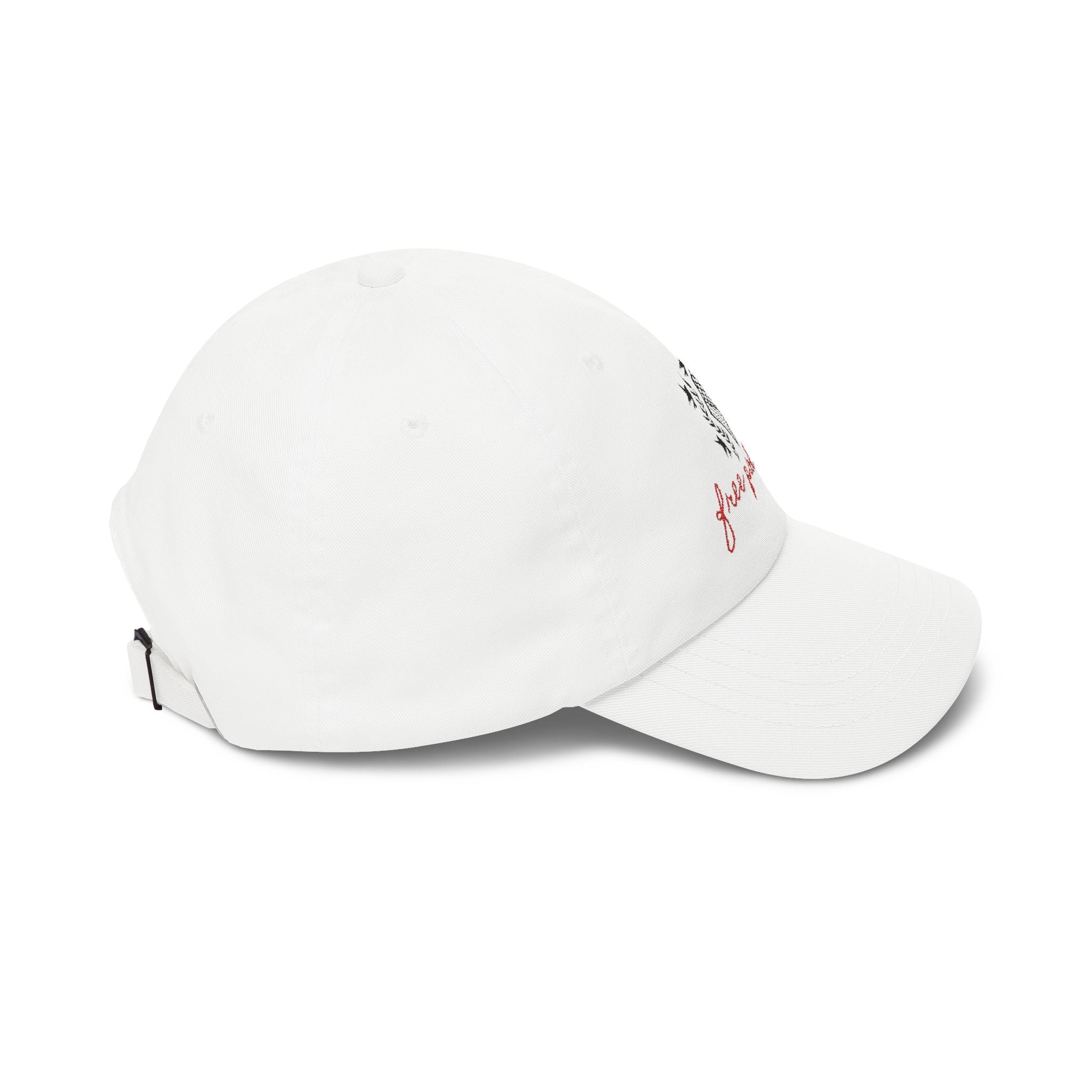 Eman's Free Palestine Embroidered Hat (White)