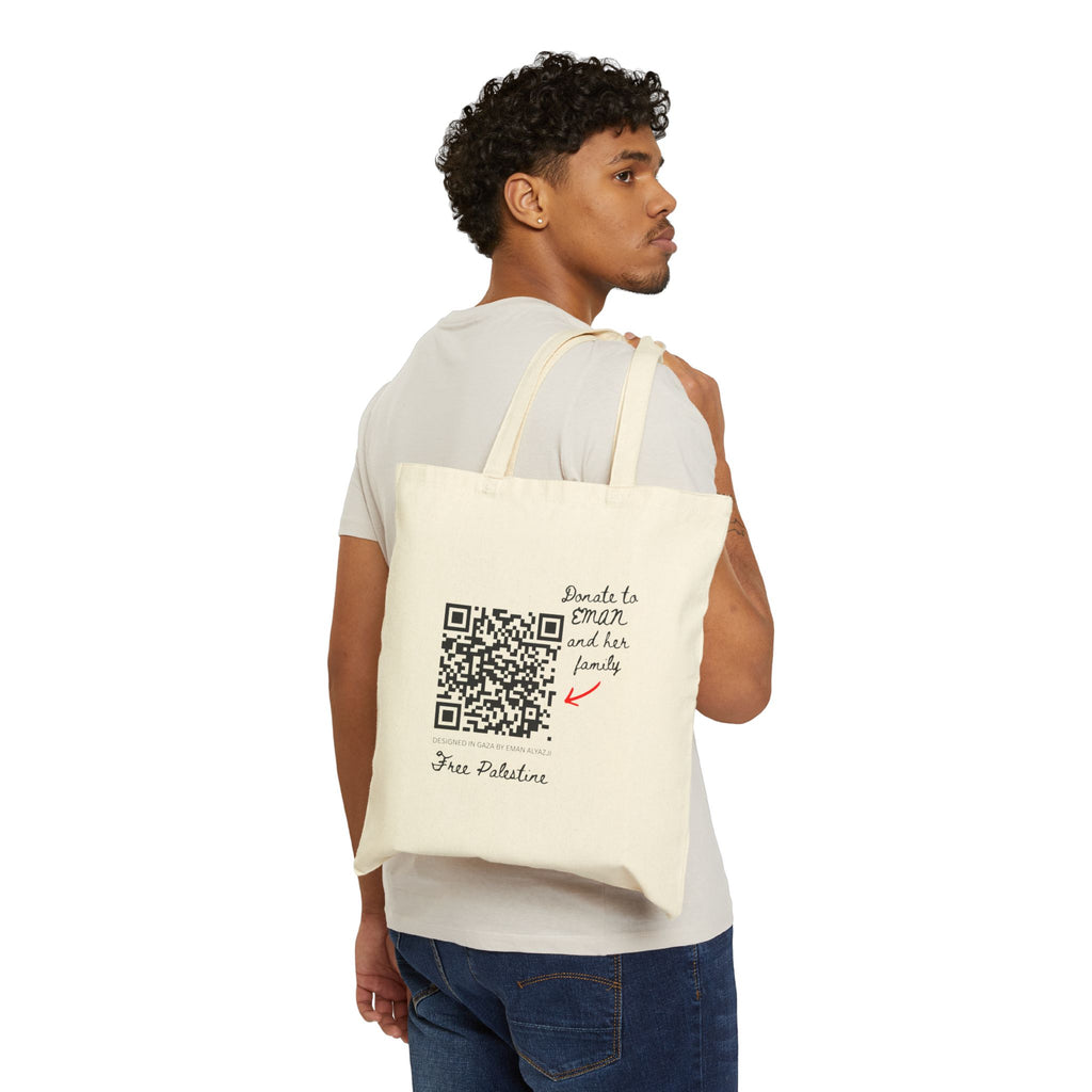 Eman's Gaza QR tote