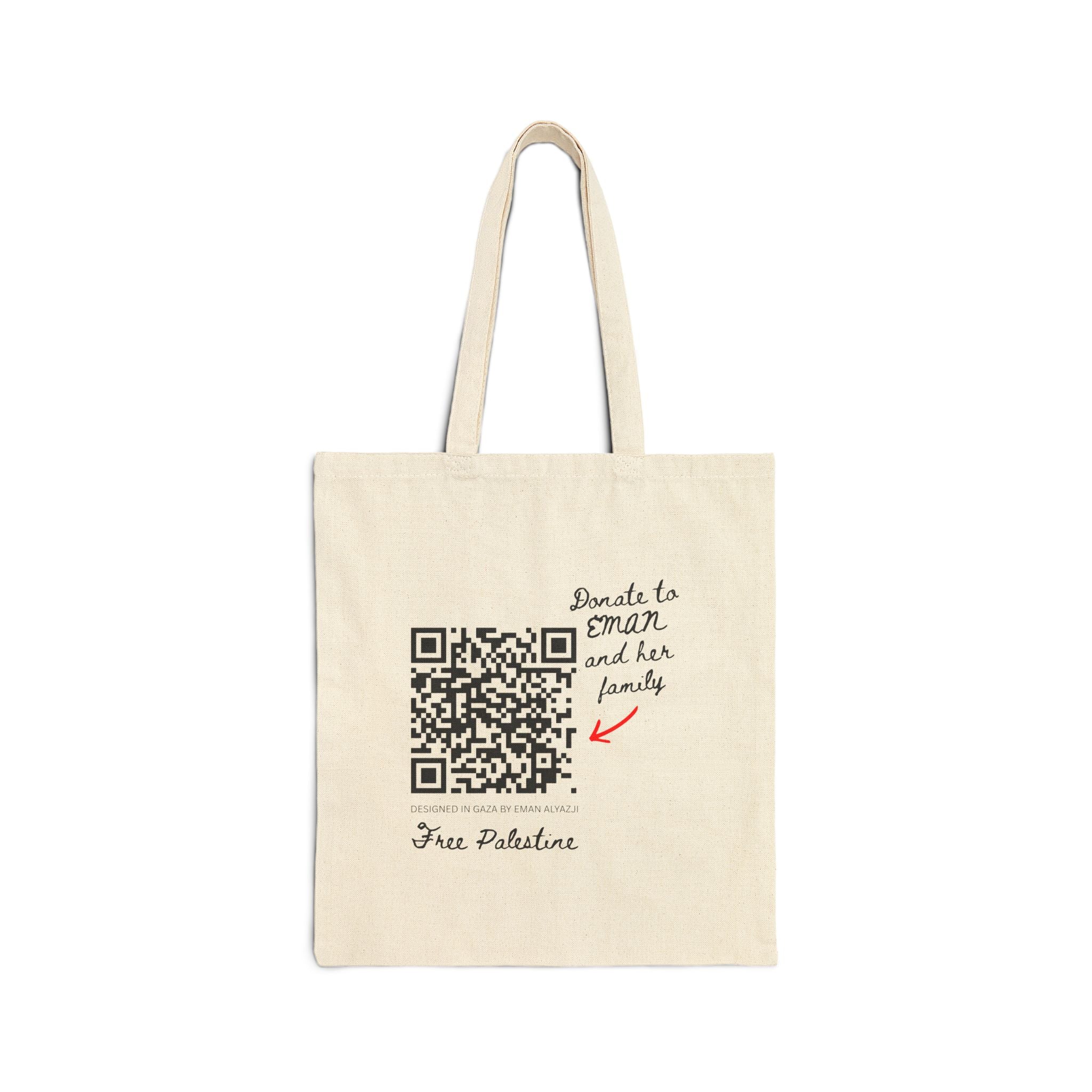 Eman's Gaza QR tote