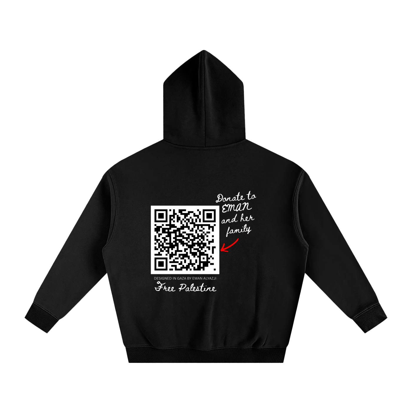 Eman's Gaza QR Hoodie